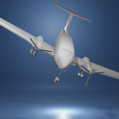 avioncheabj.png Archivo STL Avión avioneta modelo 3D・Plan imprimible en 3D para descargar
