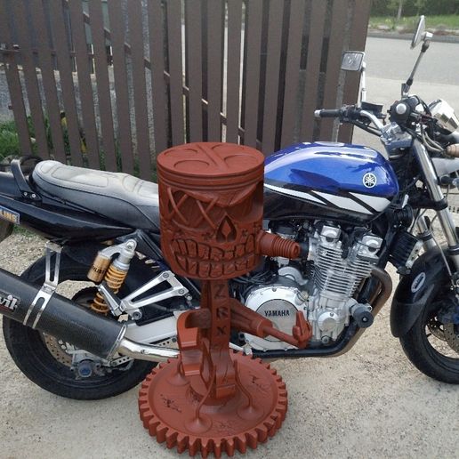 piston skull zrx 3D model