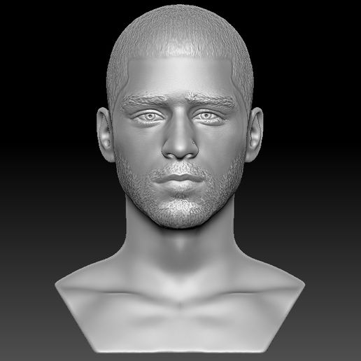 Zayn Malik bust for 3D printing 3D model