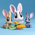 blob-lab-bunny-toy7mcrop.jpg Blob Bunny - Articulated Flexi Art Toy
