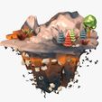 Floating-Island-Low-Poly1-opensea.jpg Floating Island Low Poly