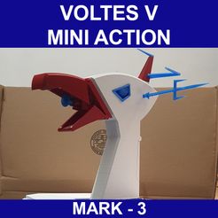 TITLE.jpg STL file NOT V.3 MINI ACTION BIG FALCON VOLTES V・3D printer model to download