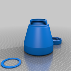 powder_coat_bottle_assembly.png 3D-Datei Pulverbeschichtung Flasche kostenlos・Modell zum 3D-Drucken zum herunterladen