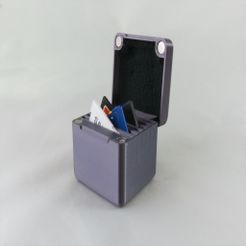 horiz_open_full.jpg Fichier 3D gratuit Étui magnétique pour carte SD Horiz・Plan pour imprimante 3D à télécharger