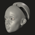 5.png 2 Realistic BJD Doll Head 3D Model – Female Face Sculpt for 1/4 and 1/6 Dolls