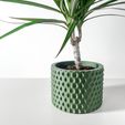 misprint-1477.jpg The Ondir Planter Pot with Drainage | Modern and Unique Home Decor for Plants and Succulents  | STL File