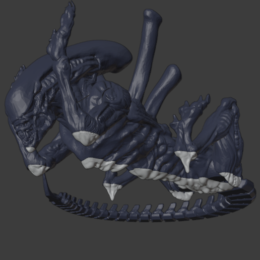 Articulated Xenomorph parts "Beyond the bed" 3D model