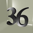 CC36.png House number, numbered stakeout N°36