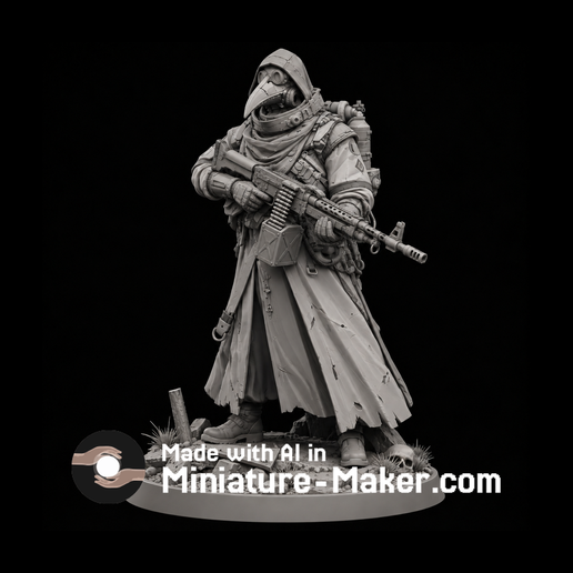 Plague Soldier 3D Printable DnD Miniature | Miniature-Maker