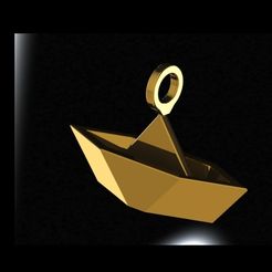 Barco de papel.JPG Paper boat necklace