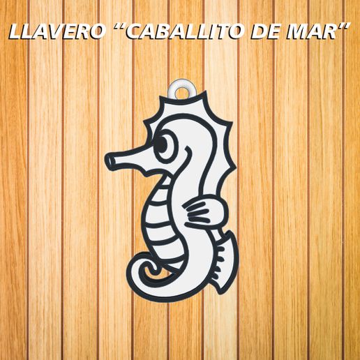 KEYCHAIN "SEAHORSE". 3D model