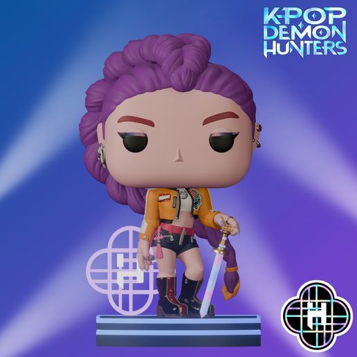 🎬 Rumi Funko Pop - K-POP Demon Hunters・ 3D File for 3D printing