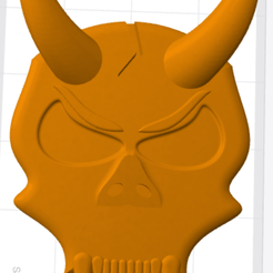 Skull-Door-Hanger.png STL-Datei Dämonenschädel - Wandaufhänger・Vorlage für 3D-Druck zum herunterladen