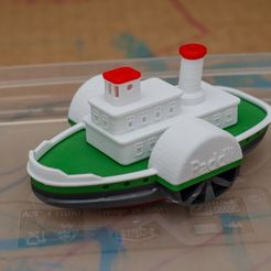 19b9b43bd7ce592ad0533dca6511312b_display_large.jpg Free STL file Paddli - a simple bathtub boat・3D printable object to download