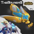 new1.jpg Star Guardian Ezreal Gauntlet League of legends cosplay 3D print model