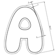 DynaPuf-Font-Masse.png Test letter of the 3D font "DynaPuff"