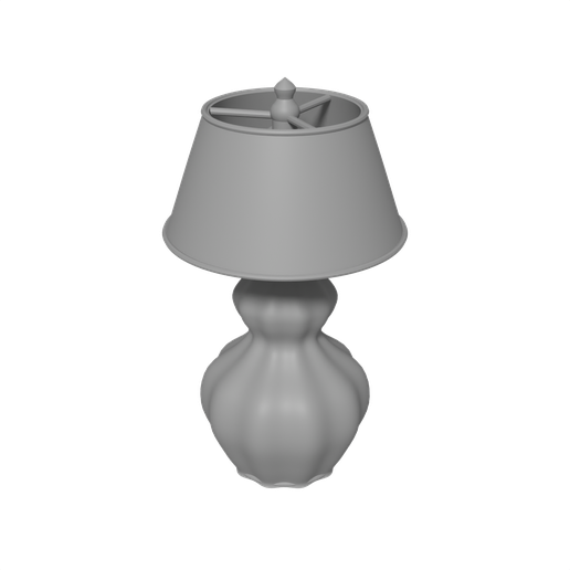 Ceramic Gourd Table Lamp, Mid Century Decor Model