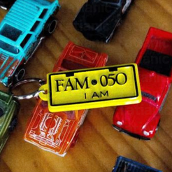 3.png 🛵Placa FAM-05O / Schlüsselanhänger oder Ohrring🏎