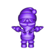SANTA.stl SANTA FLEXI TOY PLUS KEYRING