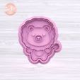 1.357.png FUN LION Cutter with Stamp / Cookie Cutter LION