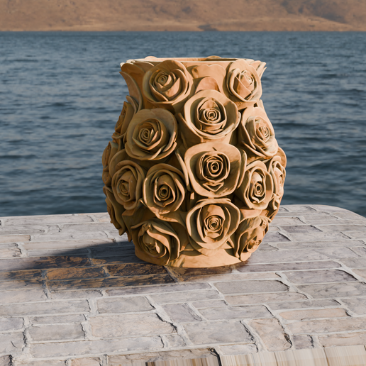 Free Rosetta Petal Flower Vase