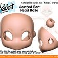headbase.jpg [KABBIT ADDON] - Jointed Ear Head Base for Kabbit Ball Jointed Doll - (For FDM or SLA Printing)