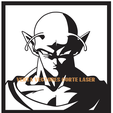 PICCOLO.png DRAGON BALL - PICCOLO DECORATION WALL ART - ANIME 3D PRINTING AND LASER CUTTING