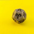 yellow-6.jpg Zodiac Dice / Dodecahedron