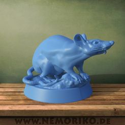 Ratte.44.jpg OBJ file Nemoriko`s : Tabletop Rat Marker・3D printable model to download
