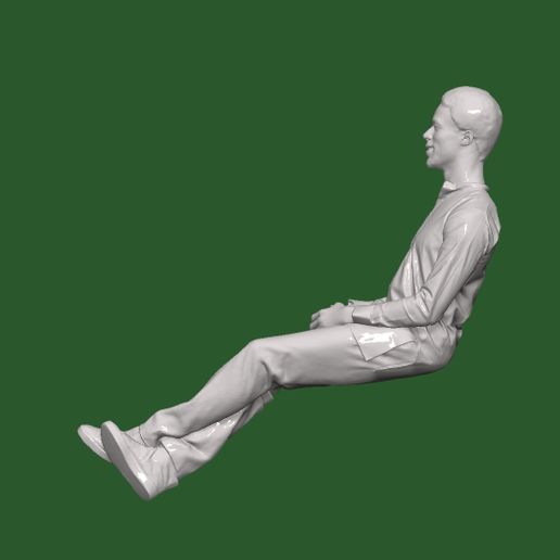 DOWNSIZEMINIS_mansit328d.jpg MAN SIT PEOPLE CHARACTER DIORAMA