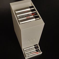 20191127_180257.jpg Файл OBJ AAA Battery Dispenser (stand alone or part of a set)・Модель для печати в 3D скачать, ibgeek