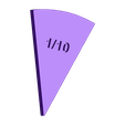 UnitFraction-1over10.stl Unit Fractions, Math Models