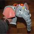Cute Flexi Print-in-Place Circus Elephant