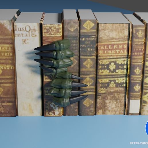 Monster Claws Bookshelf/Cupboard decoration (no support) 3D model