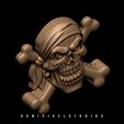3D-pirate-bas-relife-3d-print-Holloween-3d-model,stl-file,3d-printable,3d-print-model,bas-relie.jpg 3D Pirate Skull Cross bone Bas relief design STL