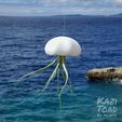 Mini_Jelly_m_KaziToad.jpeg STL file Mini Jellyfish Air Plant holder Set (SLA)・3D printable model to download