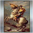 2-5.jpg Napoleon Bonaparte crossing the Alps / from Jacques-Louis David's painting (+ supported version) - Great Army Napoleon XIXe Waterloo terrain