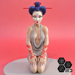 Untitled-1.png 3D file GEISHA MINIMAL (2 BODIES)・3D printer design to download