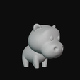 89.png Cartoon Hippo for 3D Printing