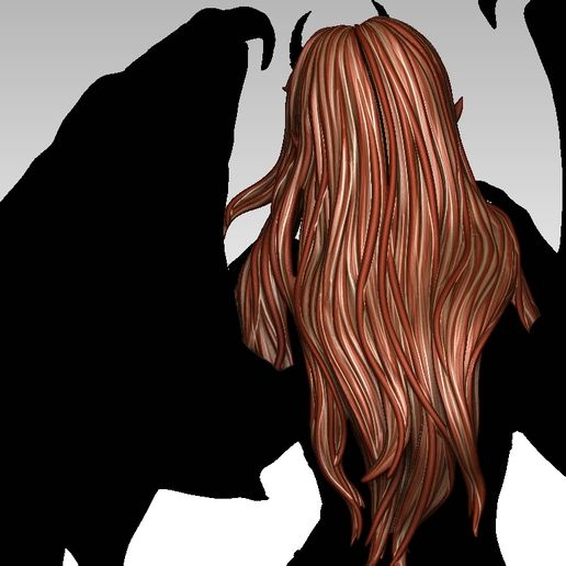 3D HAIR STYLE FOR GIRL 3D model