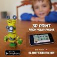 Ad.jpg Free STL file Dr Fluff Robot, Flat Freddy・3D printer design to download