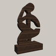Shapr-Image-2024-02-19-111625.png "The Thinker" Home Decor, Figurine, Thinking Man Statue