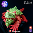 Mesa-de-trabajo-902.png ЧЕРЕПАХА ДРАКОН, ДИНОЗАВР STL - 3MF БЕЗ СКОБОК