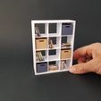 20231222_085951.jpg Cube Shelves 3 x 4 and Storage - Miniature Furniture 1/12 Scale