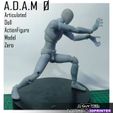 A.D.AM @ Articulated Dall ActionFigure Model Zero A.D.A.M 0 (Articulated Doll Actionfigure Model 0) - Resin 3D Printed