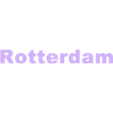 Rotterdam_name.stl Wall silhouette - City skyline Set