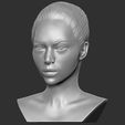 2.jpg Beautiful brunette woman bust ready for full color 3D printing TYPE 9