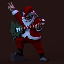 Santa-Rockero-Textura.907.jpg Archivo STL gratis Santa Rockero・Modelo de impresión 3D para descargar