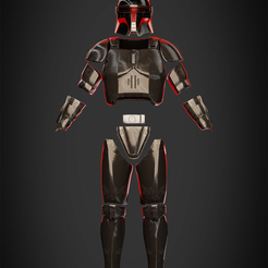 MoffGideonFullArmorFront.png STL file The Mandalorian Moff Gideon Full Bundle for Cosplay・Model to download and 3D print
