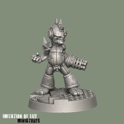 MINIATURES 3D file Bingo Whackins, Psychotic Halfling Murder Android・Template to download and 3D print, imitationoflife